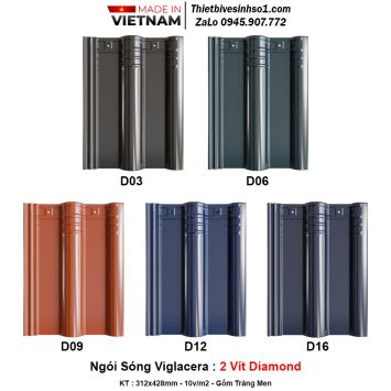 Ngói Sóng Viglacera 2 Vít Diamond