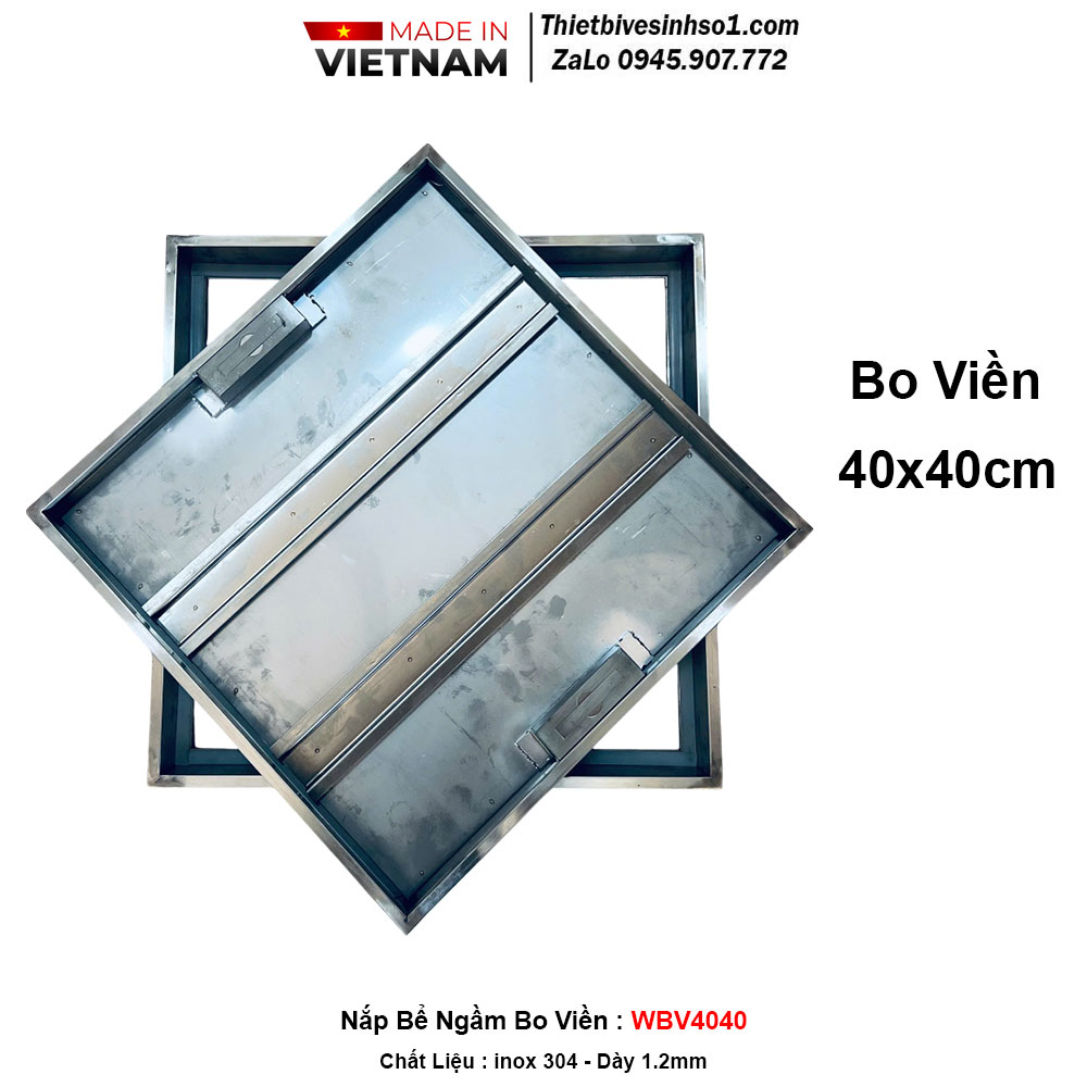 Nắp Bể Ngầm Bo Viền 40x40 WBV4040 Nắp Bể Ngầm Bo Viền 40x40 WBV4040