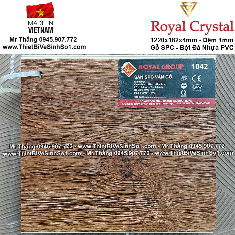 Sàn Gỗ SPC Royal Crystal 1042 | Tổng Kho Sàn Gỗ Hà Nội