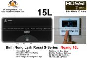 Bình Nước Nóng Rossi S-Series 15L Ngang