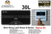 Bình Nước Nóng Rossi S-Series 30L Ngang