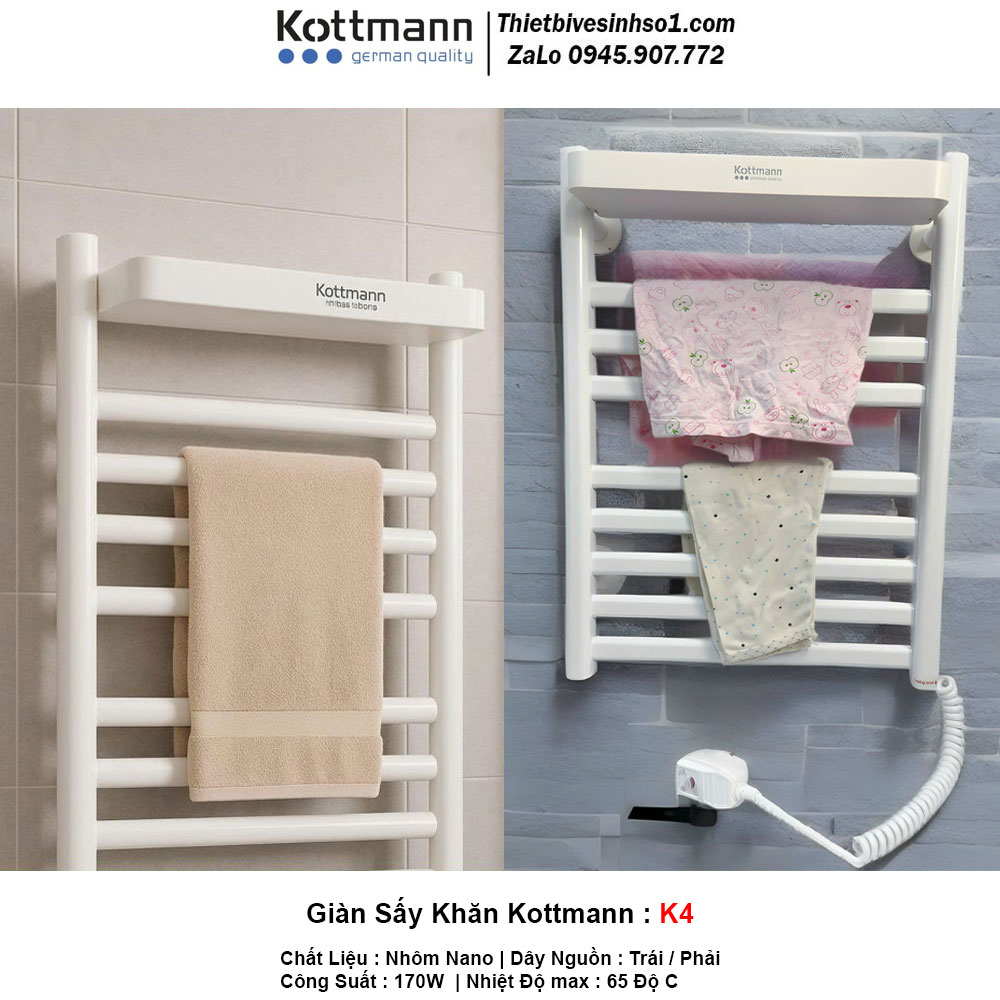 Giàn Sấy Khăn Kottmann K4-2 Giàn Sấy Khăn Kottmann K4-2