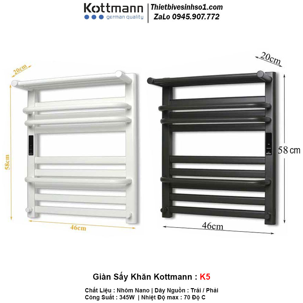 Giàn Sấy Khăn Kottmann K5