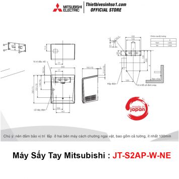 Máy Sấy Tay Mitsubishi JT-S2AP-W-NE
