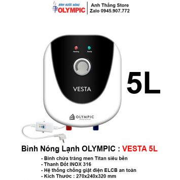 Bình Nóng Lạnh Olympic 5L Vesta