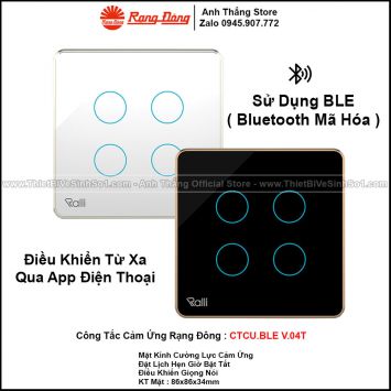 Công Tắc Cảm Ứng Rạng Đông CTCU.BLE V.04T