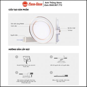 Đèn LED Panel Rạng Đông PT05 ĐM