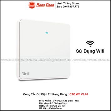 Công Tắc Cơ Điện Tử Rạng Đông CTC.WF V1.01