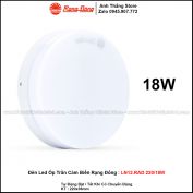 Đèn LED Ốp Trần Cảm Biến Rạng Đông LN12.RAD 220/18W