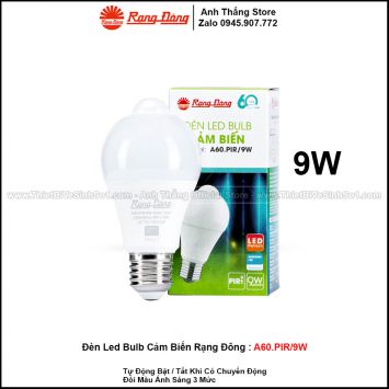 Đèn LED Bulb Cảm Biến Rạng Đông A60.PIR/9W