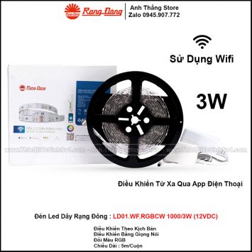 Đèn LED Dây Rạng Đông LD01.WF.RGBCW 1000/3W (12VDC)