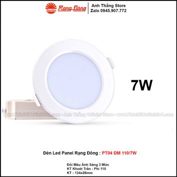 Đèn LED Panel Rạng Đông PT04 ĐM 110/7W