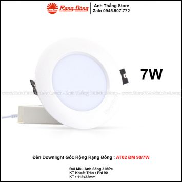 Đèn LED Âm Trần Downlight Rạng Đông AT02 ĐM 90/7W