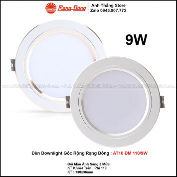 Đèn LED Âm Trần Downlight Rạng Đông AT10 ĐM 110/9W