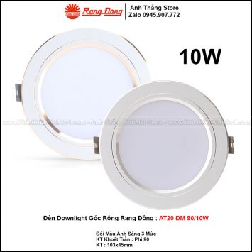 Đèn LED Âm Trần Downlight Rạng Đông AT20 ĐM 90/10W