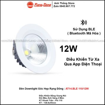 Đèn LED Âm Trần Downlight Rạng Đông AT14.BLE 110/12W