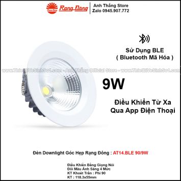 Đèn LED Âm Trần Downlight Rạng Đông AT14.BLE 90/9W