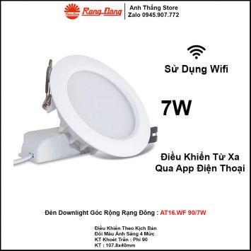 Đèn LED Âm Trần Downlight Rạng Đông AT16.WF 90/7W