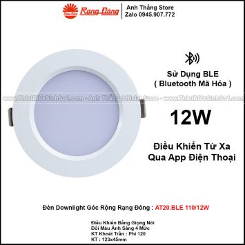 Đèn LED Âm Trần Downlight Rạng Đông AT20.BLE 110/12W