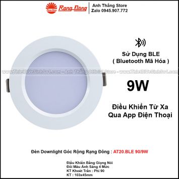 Đèn LED Âm Trần Downlight Rạng Đông AT20.BLE 90/9W