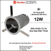 Đèn LED Âm Trần Downlight Rạng Đông AT18.BLE 80/12W (FW)