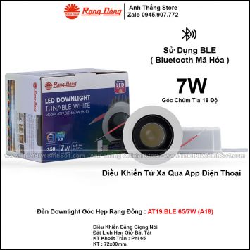 Đèn LED Âm Trần Downlight Rạng Đông AT19.BLE 65/7W (A18)