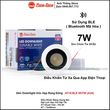 Đèn LED Âm Trần Downlight Rạng Đông AT19.BLE 65/7W (A24)