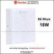 Đèn LED Ốp Trần Rạng Đông LN12N ĐM 220x220/18W