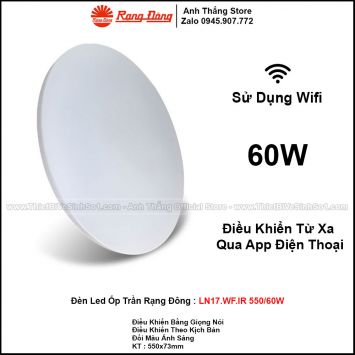 Đèn LED Ốp Trần Rạng Đông LN17.WF.IR 550/60W