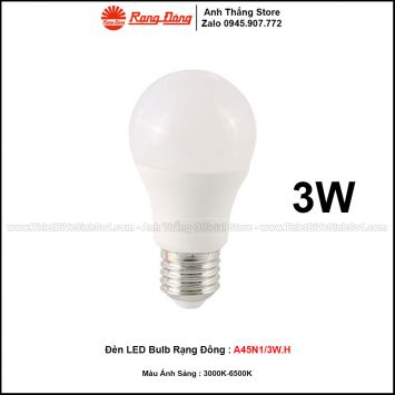 Đèn LED Bulb Rạng Đông A45N1/3W.H