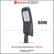 Đèn LED Chiếu Sáng Đường Rạng Đông CSD08 80W