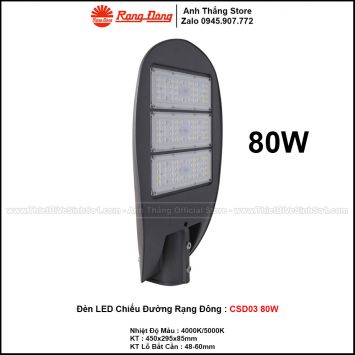 Đèn LED Chiếu Sáng Đường Rạng Đông CSD03 80W