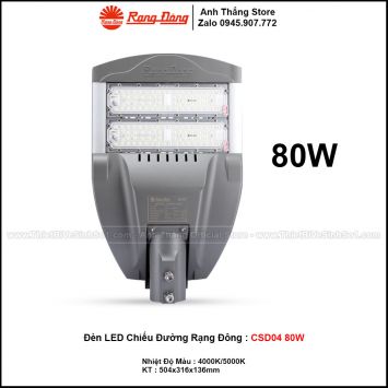 Đèn LED Chiếu Sáng Đường Rạng Đông CSD04 80W