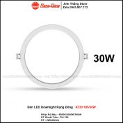 Đèn LED Âm Trần Downlight Rạng Đông AT30 195/30W