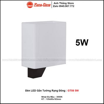 Đèn LED Gắn Tường Rạng Đông GT08 5W