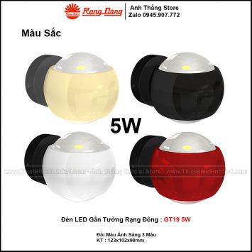 Đèn LED Gắn Tường Rạng Đông GT19 5W