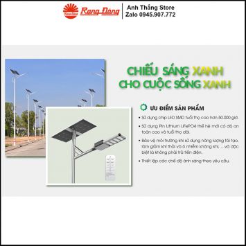 Đèn LED Đường Năng Lượng Mặt Trời Rạng Đông CSD02.SL