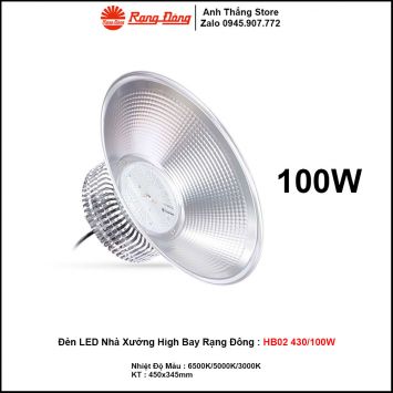 Đèn LED Nhà Xưởng High Bay Rạng Đông HB02 430/100W