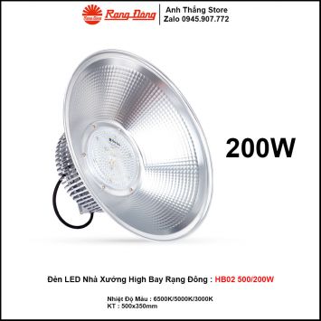 Đèn LED Nhà Xưởng High Bay Rạng Đông HB02 500/200W