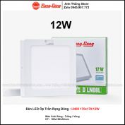 Đèn LED Ốp Trần Rạng Đông LN08 170x170/12W