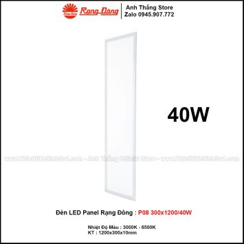 Đèn LED Panel Rạng Đông P08 300x1200/40W