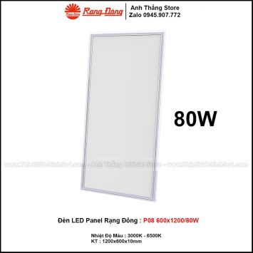 Đèn LED Panel Rạng Đông P08 600x1200/80W