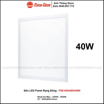 Đèn LED Panel Rạng Đông P08 600x600/40W