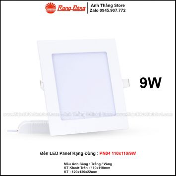 Đèn LED Panel Rạng Đông PN04 110x110/9W