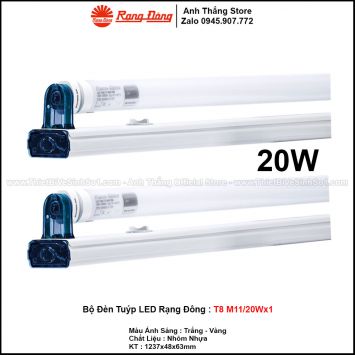 Bộ Đèn Tuýp LED Rạng Đông T8 M11/20Wx1