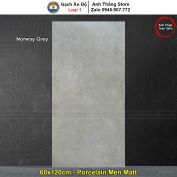 Gạch 60x120 Vân Xi Măng Men Matt Norway Grey
