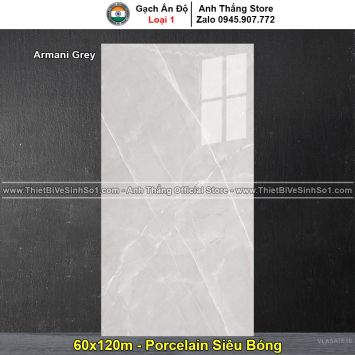 Gạch 60x120 Ấn Độ Armani Grey