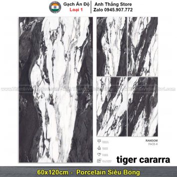 Gạch 60x120 Ấn Độ Tiger Cararra