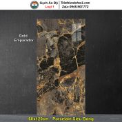 Gạch 60x120 Ấn Độ Gold Emparador Đá Nâu Đen
