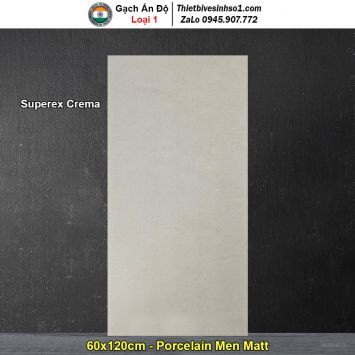 Gạch 60x120 Ấn Độ Superex Crema Vàng Kem